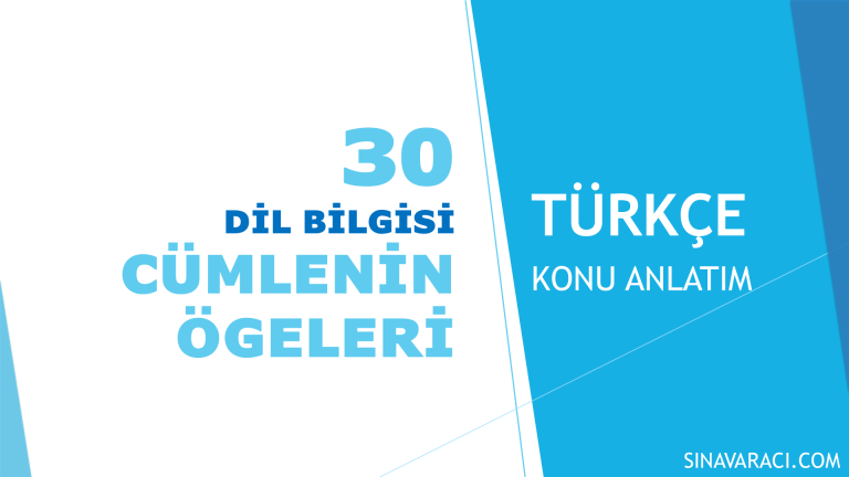 KPSS Türkçe cümlenin ögeleri konu anlatımı kapak görseli