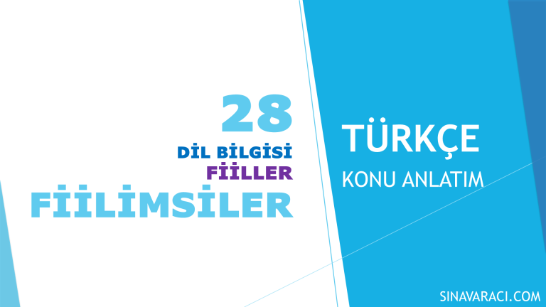 KPSS Türkçe fiilimsiler konu anlatımı kapak görseli