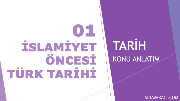 İslamiyet Öncesi Türk Tarihi KPSS Tarih konu anlatımı tek başlıklı kapak görseli