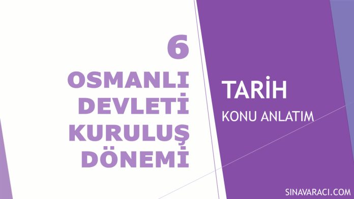 Osmanlı Devleti Kuruluş Dönemi KPSS Tarih Konu Anlatımı Osmanlı Devleti kuruluş dönemi KPSS Tarih konu anlatımı kapağı