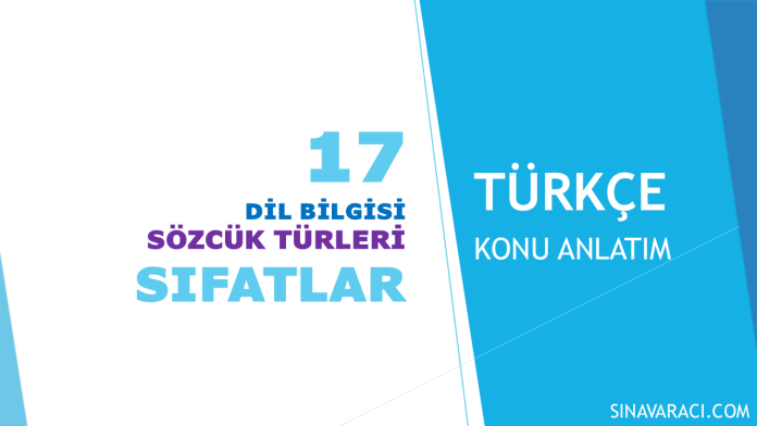 Sıfatlar KPSS Türkçe Konu Anlatımı Sıfatlar KPSS Türkçe konu anlatımı kapağı