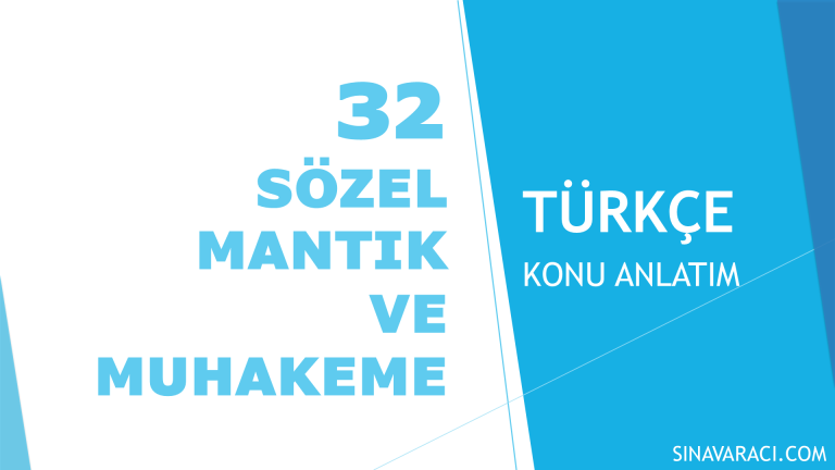 KPSS Türkçe sözel mantık ve muhakeme konu anlatımı kapak görseli