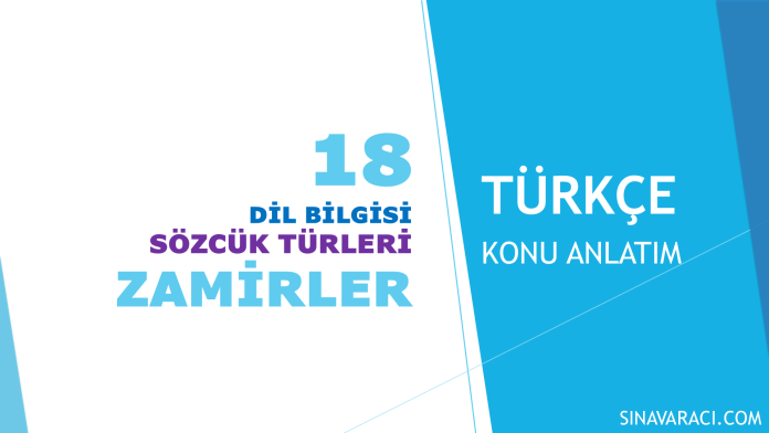 Zamirler ve adıllar KPSS Türkçe konu anlatımı kapak görseli