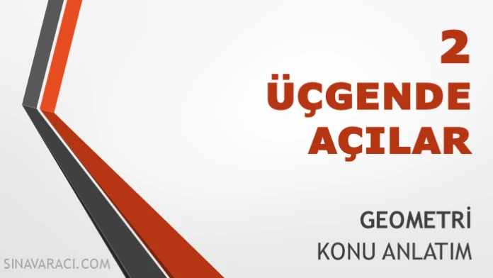 Üçgende Açılar TYT Geometri Konu Anlatımı TYT geometri üçgende açılar konu anlatımı kapağı