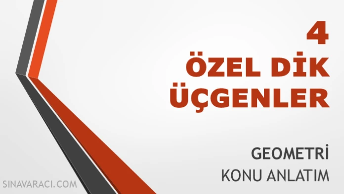 Özel Dik Üçgenler TYT Geometri Konu Anlatımı TYT geometri özel dik üçgenler konu anlatımı kapağı