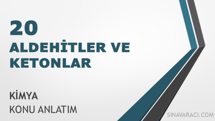 AYT aldehitler ve ketonlar kimya konu anlatımı kapağı