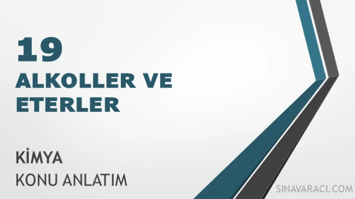 AYT Alkoller ve Eterler AYT alkoller ve eterler kimya konu anlatımı kapağı