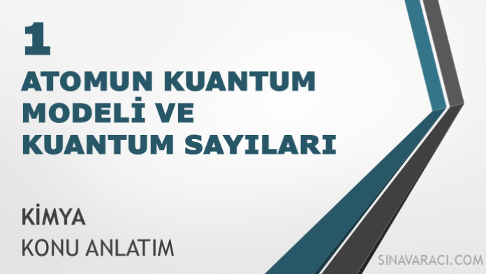 AYT Atomun Kuantum Modeli ve Kuantum Sayıları AYT atomun kuantum modeli ve kuantum sayıları Kimya konu anlatımı kapağı