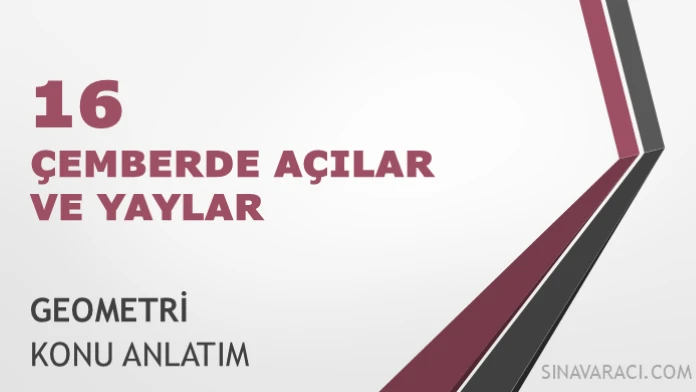 AYT çemberde açılar ve yaylar geometri konu anlatımı kapağı