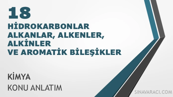AYT Hidrokarbonlar: Alkanlar, Alkenler, Alkinler ve Aromatik Bileşikler AYT hidrokarbonlar, alkanlar, alkenler, alkinler ve aromatik bileşikler kimya konu anlatımı kapağı
