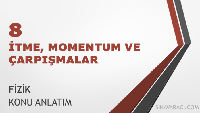 AYT İtme Momentum ve Çarpışmalar AYT itme momentum ve çarpışmalar Fizik konu anlatımı kapağı