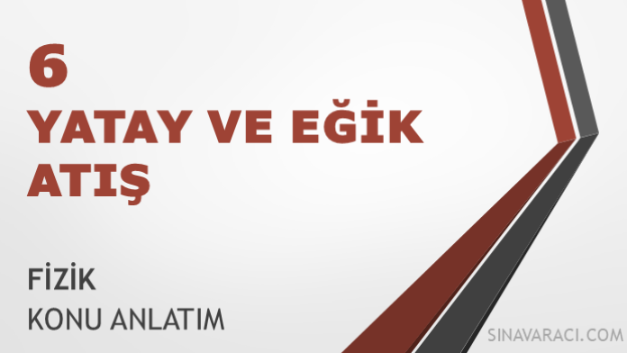 AYT Yatay ve Eğik Atış Fizik Konu Anlatımı AYT yatay ve eğik atış fizik konu anlatımı