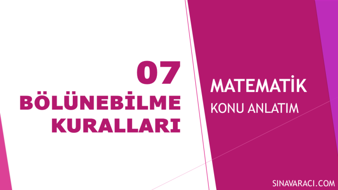 Bölünebilme Kuralları KPSS Matematik konu anlatımı kapak görseli