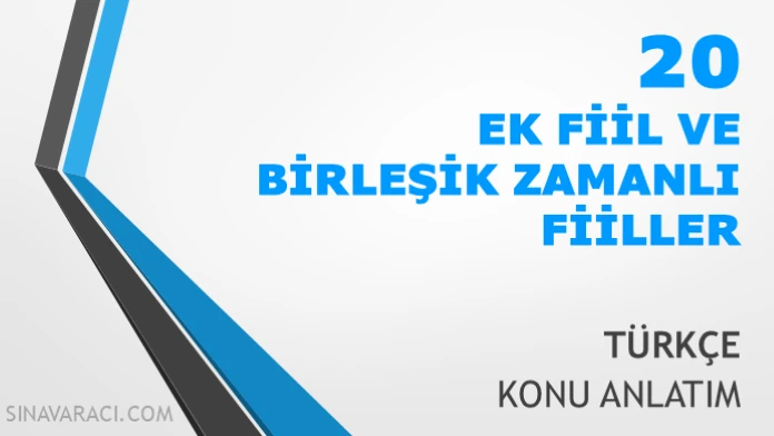 Ek Fiil ve Birleşik Zamanlı Fiiller TYT Türkçe Konu Anlatımı TYT Türkçe ek fiil ve birleşik zamanlı fiiller konu anlatımı kapağı