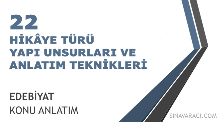 AYT Hikâye Türü: Yapı Unsurları ve Anlatım Teknikleri Hikâye türü, yapı unsurları ve anlatım teknikleri kapağı