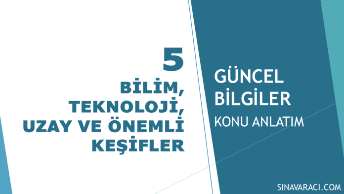 Bilim, Teknoloji, Uzay ve Önemli Keşifler KPSS Güncel Bilgiler konu anlatımı kapak görseli