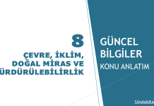 ÇEVRE, İKLİM, DOĞAL MİRAS VE SÜRDÜRÜLEBİLİRLİK Çevre, İklim, Doğal Miras ve Sürdürülebilirlik KPSS Güncel Bilgiler konu anlatımı kapak görseli
