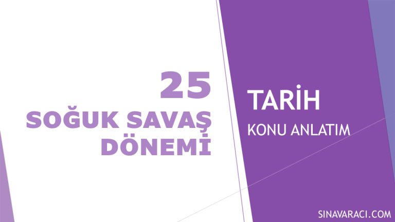 Soğuk Savaş Dönemi KPSS Tarih konu anlatımı kapak görseli