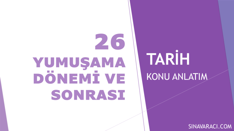 Yumuşama Dönemi ve Sonrası KPSS Tarih konu anlatımı kapak görseli