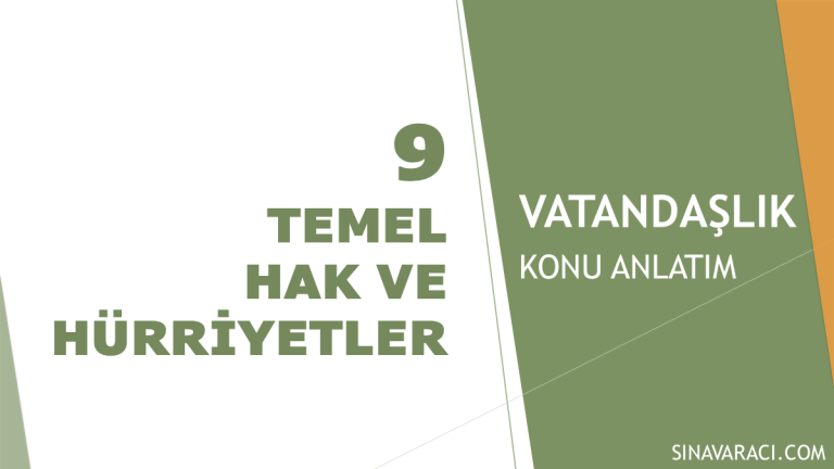 Temel Hak ve Hürriyetler KPSS Vatandaşlık konu anlatımı kapak görseli