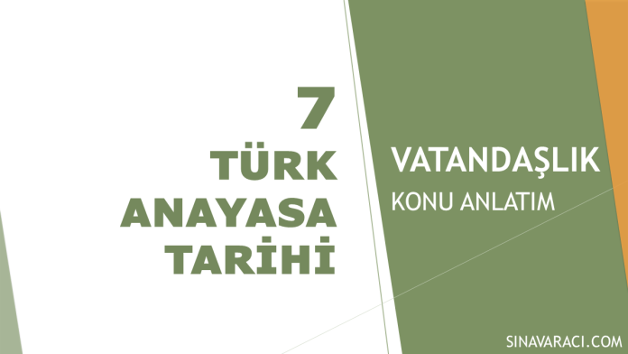 Türk Anayasa Tarihi | KPSS Vatandaşlık Konu Anlatımı Türk Anayasa Tarihi KPSS Vatandaşlık konu anlatımı kapak görseli