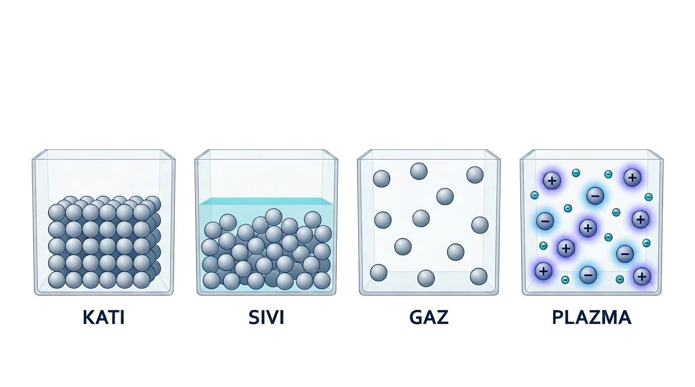 Katı, sıvı, gaz ve plazmanın tanecik modellerinin karşılaştırılması