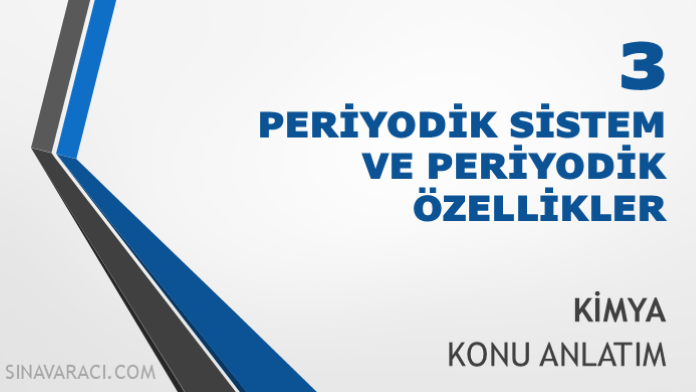 TYT Periyodik Sistem ve Periyodik Özellikler Konu Anlatımı TYT periyodik sistem ve periyodik özellikler konu anlatımı kapağı