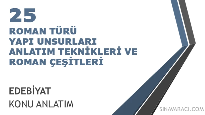 Roman Türü Yapı Unsurları ve Anlatım Teknikleri AYT roman türü yapı unsurları ve anlatım teknikleri konu anlatımı kapağı