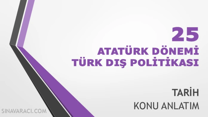 Atatürk Dönemi Türk Dış Politikası | TYT Tarih Konu Anlatımı Atatürk Dönemi Türk Dış Politikası TYT Tarih konu anlatımı kapak görseli