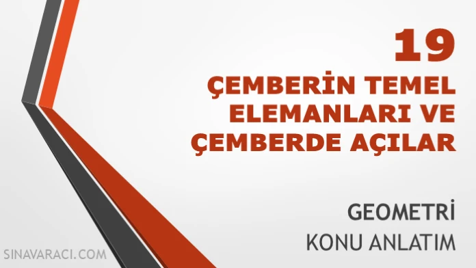 TYT Çemberin Temel Elemanları ve Çemberde Açılar Konu Anlatımı TYT çemberin temel elemanları ve çemberde açılar konu anlatımı kapağı