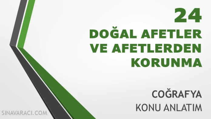 TYT Doğal Afetler ve Afetlerden Korunma Konu Anlatımı TYT doğal afetler ve afetlerden korunma konu anlatımı kapak görseli