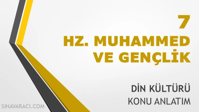 TYT Hz. Muhammed ve Gençlik Din Kültürü Konu Anlatımı TYT Hz. Muhammed ve Gençlik Din Kültürü konu anlatımı kapağı