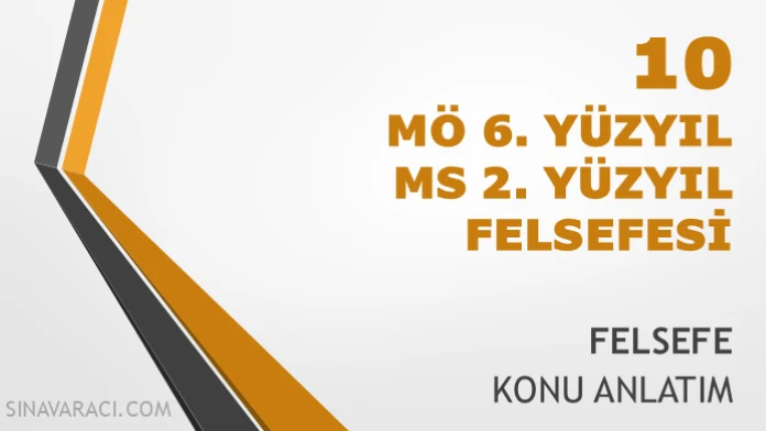 TYT İlk Çağ Felsefesi Konu Anlatımı - Revizyon 2 TYT İlk Çağ felsefesi konu anlatımı kapağı