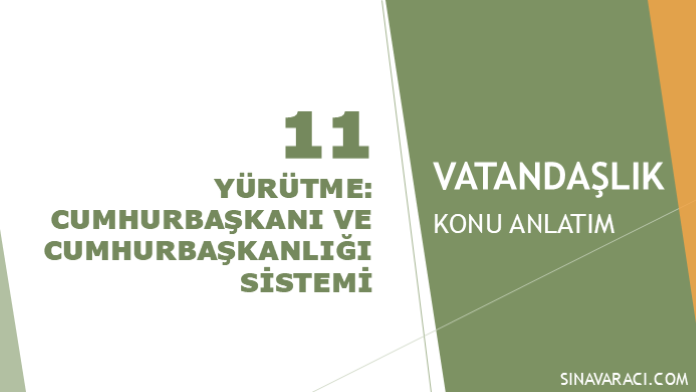 Yürütme: Cumhurbaşkanı ve Cumhurbaşkanlığı Sistemi | KPSS Vatandaşlık Yürütme, Cumhurbaşkanı ve Cumhurbaşkanlığı sistemi KPSS Vatandaşlık konu anlatımı kapağı