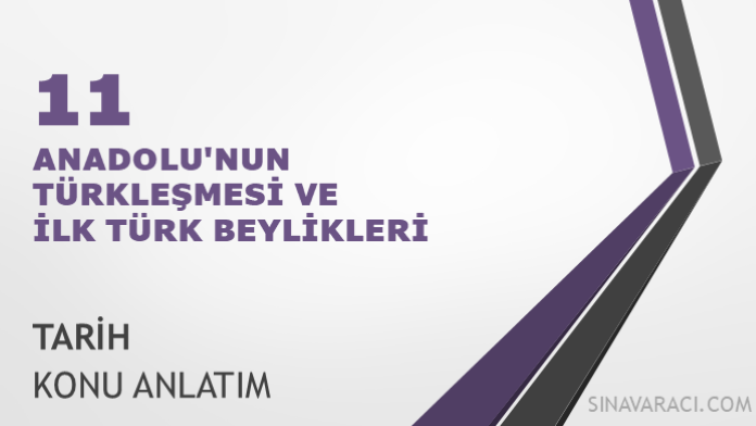 AYT Anadolu'nun Türkleşmesi ve İlk Türk Beylikleri AYT Anadolu'nun Türkleşmesi ve İlk Türk Beylikleri konu anlatımı kapağı