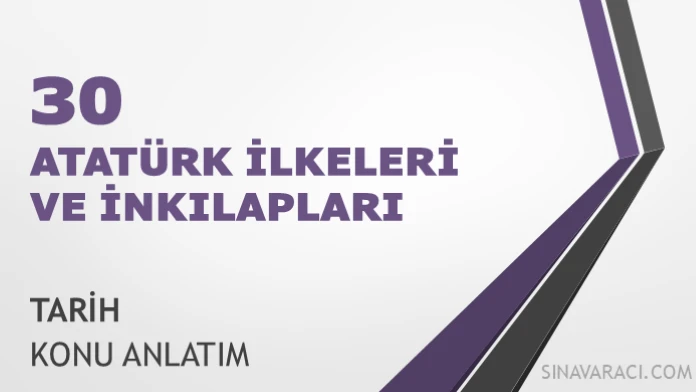 AYT Atatürk İlkeleri ve İnkılapları Konu Anlatımı AYT Atatürk İlkeleri ve İnkılapları konu anlatımı kapağı