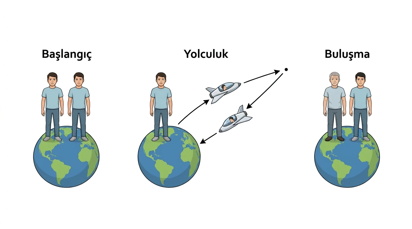 İkizlerin başlangıç yolculuk ve buluşma aşamaları