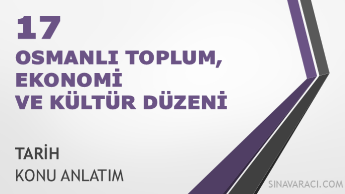 AYT Osmanlı Toplum Ekonomi ve Kültür Düzeni AYT Osmanlı toplum ekonomi ve kültür düzeni konu anlatımı kapağı